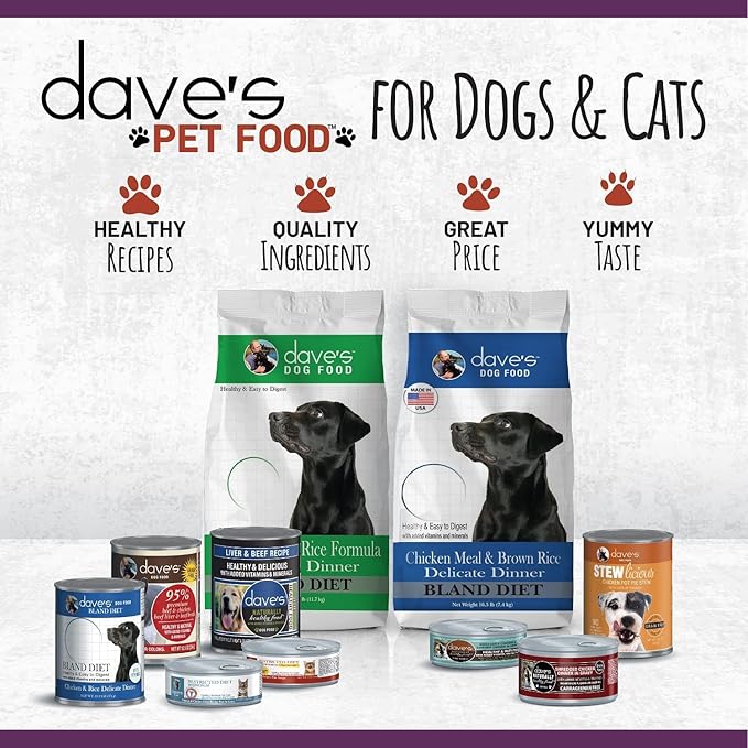 Dave's Pet Food Grain Free Wet Cat Food (Chicken & Turkey Saucey Pate), Naturally Healthy Canned Cat Food, Added Vitamins & Minerals, Wheat Free, 5.5 oz (24 Pack)