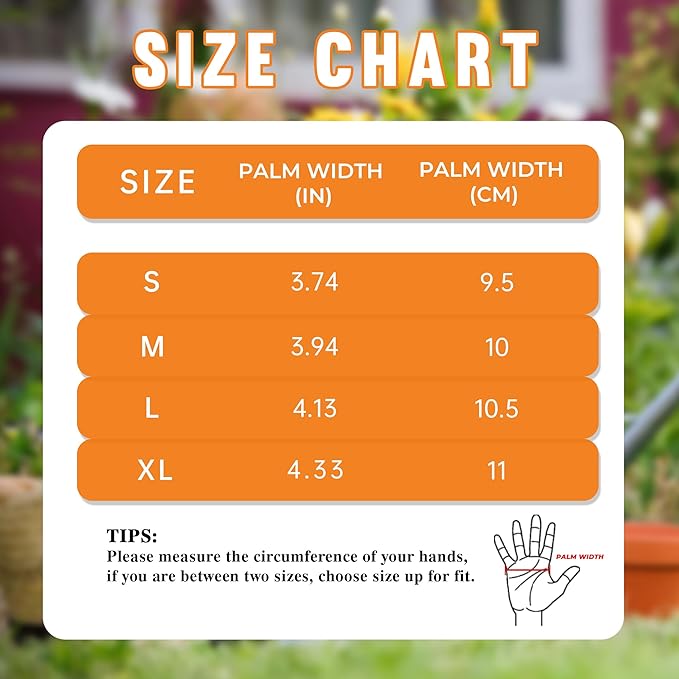 HANDLANDY Leather Gardening Gloves for Women, Thorn Proof Breathable Ladies Rose Pruning Garden Gauntlet Yard Gloves, Gift for Gardeners (Khaki, S)