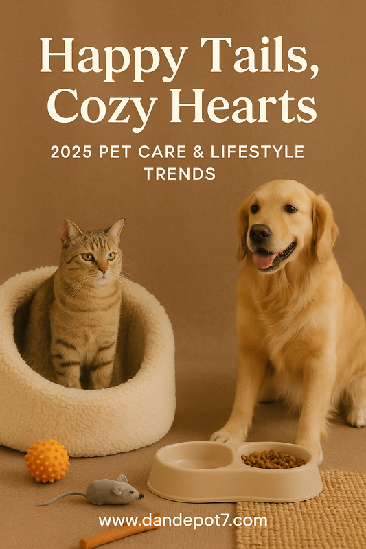 🐾 Happy Tails, Cozy Hearts: 2025 Pet Care & Lifestyle Trends  Keywords: pet care trends 2025, cat lifestyle, dog wellness, eco pet products, smart pet gear, www.dandepot7.com