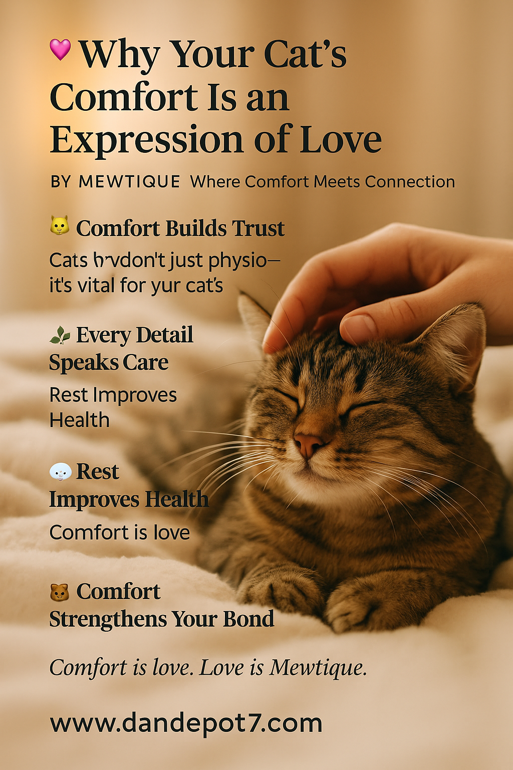 💕 Why Your Cat’s Comfort Is an Expression of Love