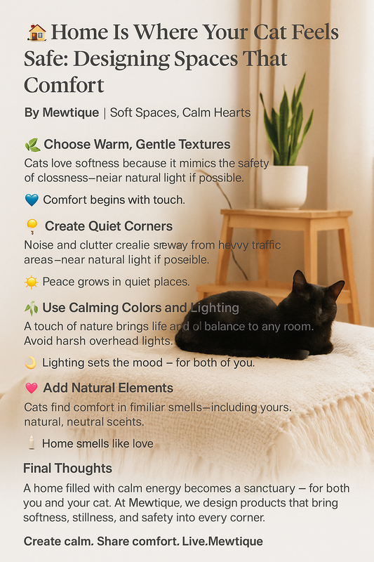 π‘ Home Is Where Your Cat Feels Safe: Designing Spaces That Comfort