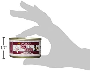 Weruva Cats in The Kitchen, The Double Dip with Chicken & Beef Au Jus Cat Food, 3.2oz Can (Pack of 24)