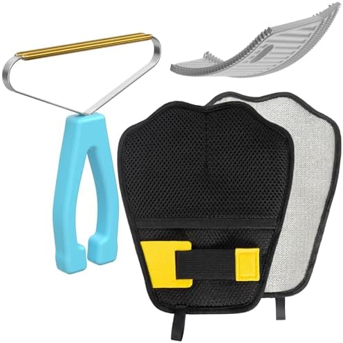 Pet Hair Remover 3-Pack, Dog Cat Fur Removal Tool, Portable Carpet Scraper by BSIWWO