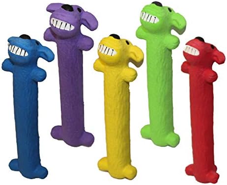 Multipet Loofa Latex Dog Toy Size:Pack of 2 Color:Assorted by Multipet