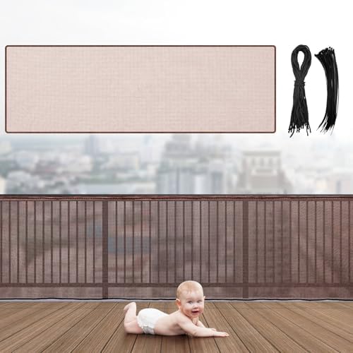 Hosuly Banister Guard Balcony Netting, 18 x 3 ft, 1 Set by Hosuly