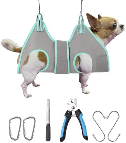 Kkiimatt Dog Grooming Hammock Harness, Small Dog Groming Sling, Dog Nail by Kkiimatt