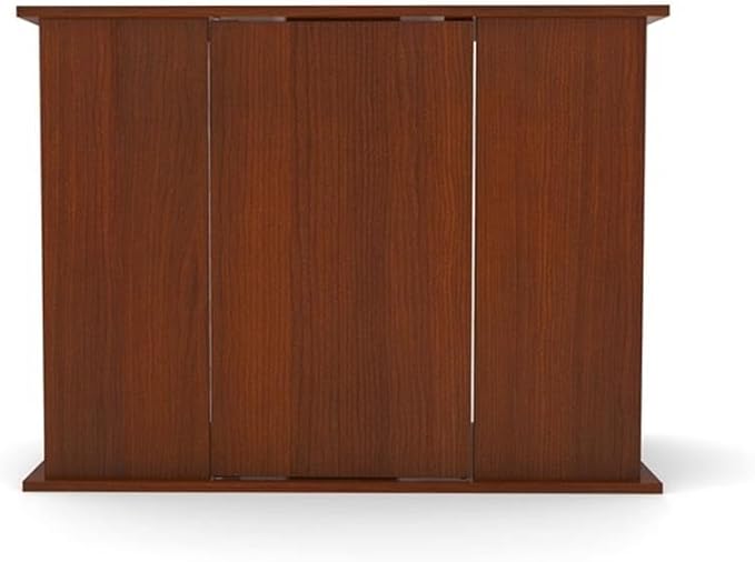 Pemberly Row Engineered Wood 50/65 Gallon Serene Cherry Upright Aquarium Stand