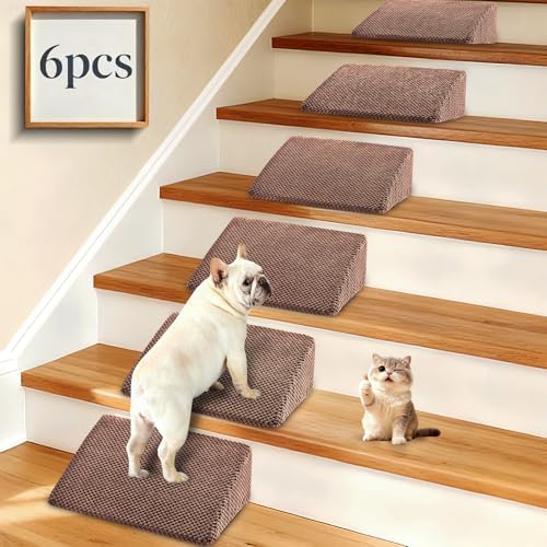 Dog Ramp for Stairs for Small & Senior Dogs and Cats – Non-Slip Stair Wedges by inanil