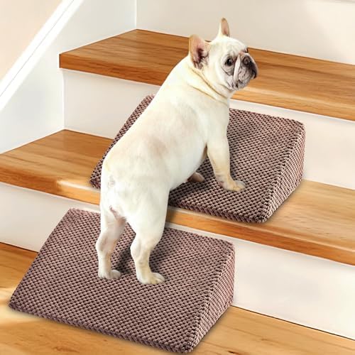 Dog Ramp for Stairs for Small & Senior Dogs and Cats – Non-Slip Stair Wedges by inanil