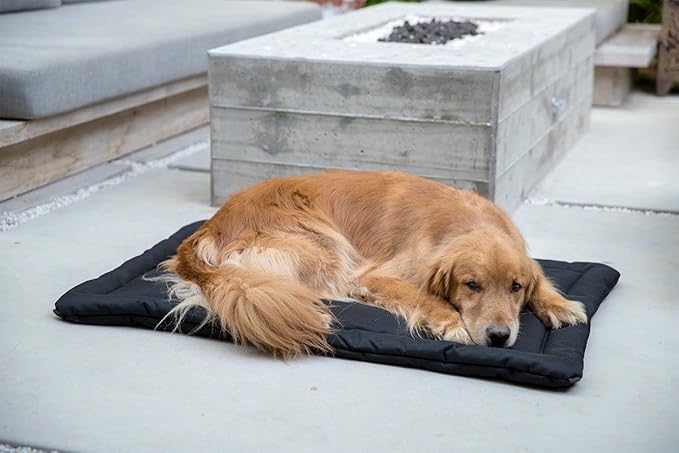 K9 Ballistics Tough Ripstop Dog Crate Pad - Durable & Machine Washable with Non-Skid Bottom and 120-Day Warranty, Fits 48" Wire Crates - X-Large, Light Gray Velvet
