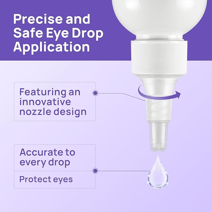 HICC PET Dog Eye Drops, Eye Drops for Dog Care & Cat Care, Soothe Allergy, Relieve Dry Eyes Pink Eyes, Pet Tear Stain Cleaner (2 x 5.1 fl oz)