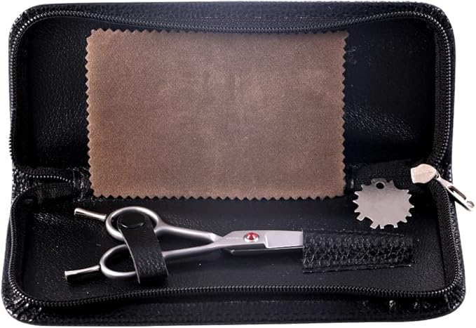 4.5" Curved Dog Scissors for Grooming Face and Paws with Safety Round Tip for Small Dogs Face Paw Ears Trimmer Professional Small Cat Grooming Shears (4.5" Curved, Gray)