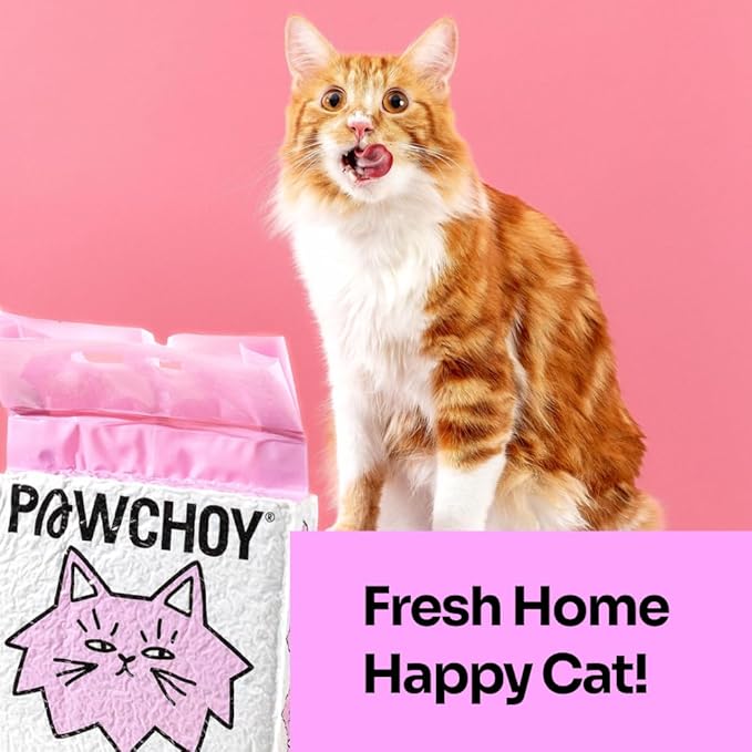 5 in 1 Mixed Cat Litter – Clumping, Flushable, Ultra Absorbent & Fast Drying | 100% Natural, Dust-Free, Low Tracking | with Activated Carbon for Superior Odor Control (5.5 lbs × 2 Bags)