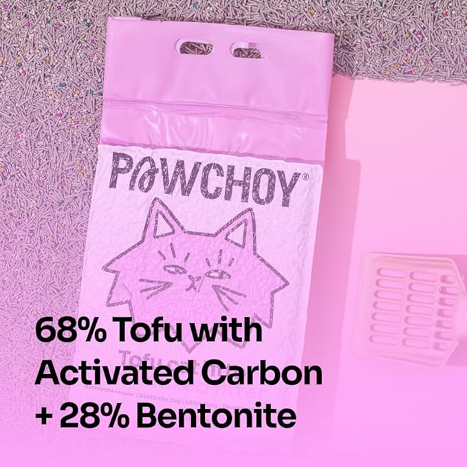 5 in 1 Mixed Cat Litter – Clumping, Flushable, Ultra Absorbent & Fast Drying | 100% Natural, Dust-Free, Low Tracking | with Activated Carbon for Superior Odor Control (5.5 lbs × 2 Bags)