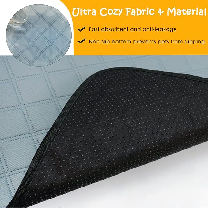 4 Pack Guinea Pig Cage Liners Washable Guinea Pig Bedding Super Absorbent | Waterproof | Non Slip| Reusable Guinea Pig Pee Pads for Small Animals Rabbit Hamster Rat - for Midwest 48" x 24"