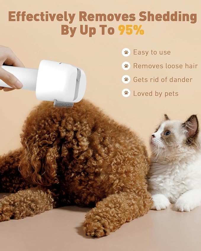 3-in-1 Dog Brush for Shedding, Multifunctional Deshedding Dog Brush for Short Haired Dogs and Cats, Pet Combs for Grooming Matting, Effectively Deshedding and Removes Dirt for Pets