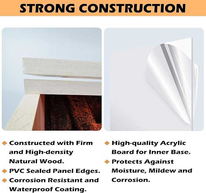 Prolee Bearded Dragon Tank 70 Gallon, Reptile Enclosure, Snake Tank, Reptile Terrarium, Built-in Light Fixtures with Switch, 48" L x 20" H x 20" D