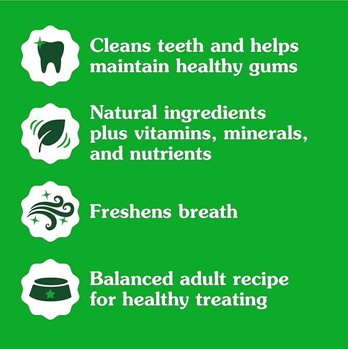 Greenies Regular Dental Dog Treats, Blueberry Flavor, 12 oz. Pack (12 Treats)