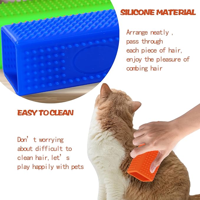 2pcs Pet Dog Cat Hair Remover, Pet Hair Removal Tool, Hollow Cleaner Brush for car，Interior, Furniture, Sofa