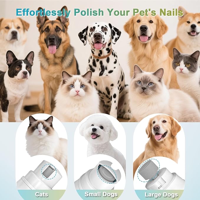 4 in 1 Dog Clippers Grooming Kit with LED Screen, Cordless Quiet Paw Trimmer & Nail Grinder, Rechargeable Waterproof Feet Ear Body Hair Shaver for Cats Dogs Pet Supplies