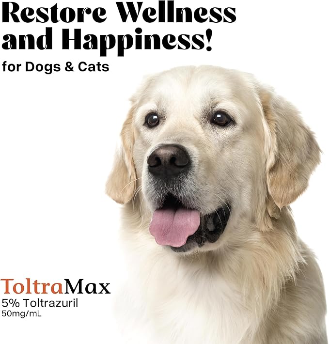 Toltrazuril 5.0% for Horses, Dogs, Cats, 60mL/2 Ounce, for Non-Food Chain Animals, Peanut Butter