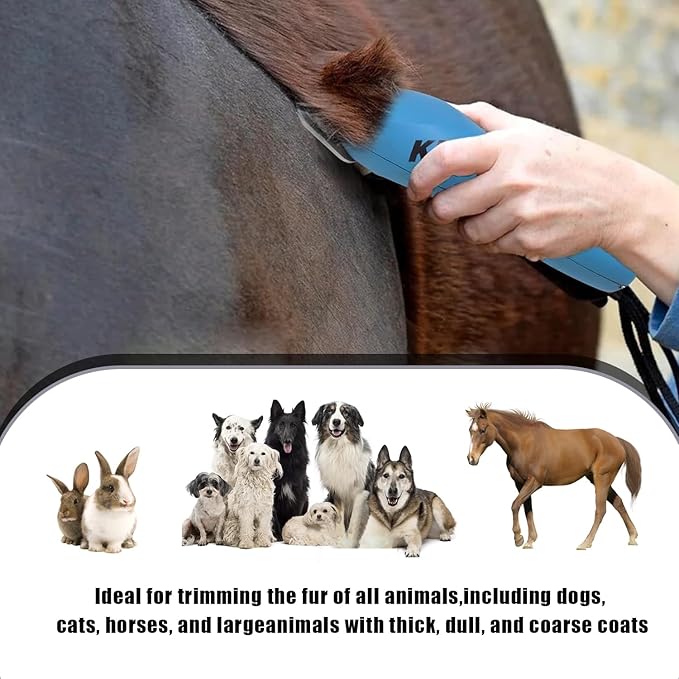 5PCS Wide Blades for Dog Grooming Blades Compatible with Andis Dog Clippers,Size #10W+30W+4FW+5FW+7FW Dog Clipper Blades Compatible with Oster A5,Wahl km10 Dog Clippers,Stainless-Steel Blade Sharp