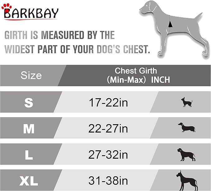 BARKBAY No Pull Dog Harness Front Clip Heavy Duty Reflective Easy Control Handle for Large Dog Walking(Navy,XL)