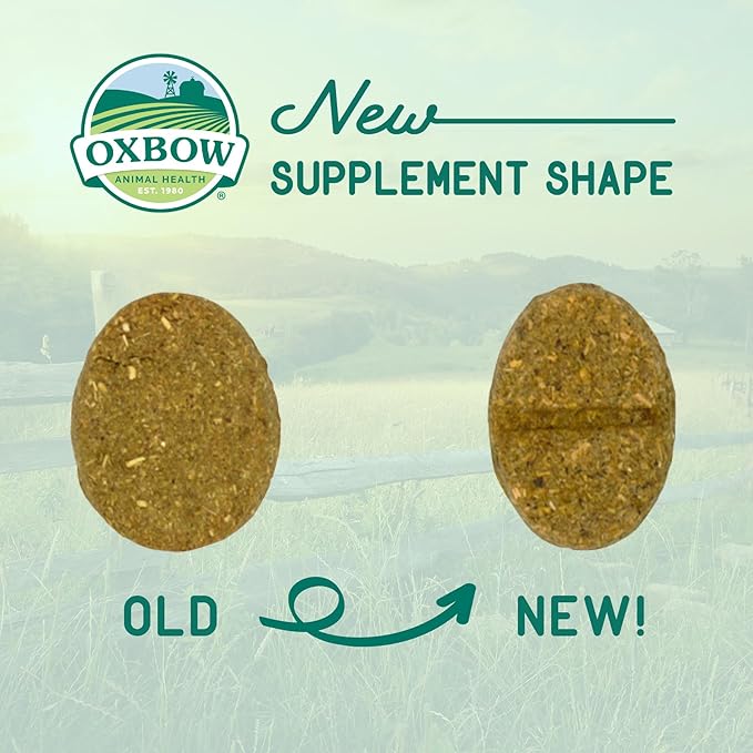 Oxbow Animal Health Natural Science Digestive Support, High Fiber Supplement for Rabbit & Guinea Pig, Made with Timothy Hay, Includes Chicory Root, Ginger Root, Chamomile, Made in USA, 4.2 oz Bag