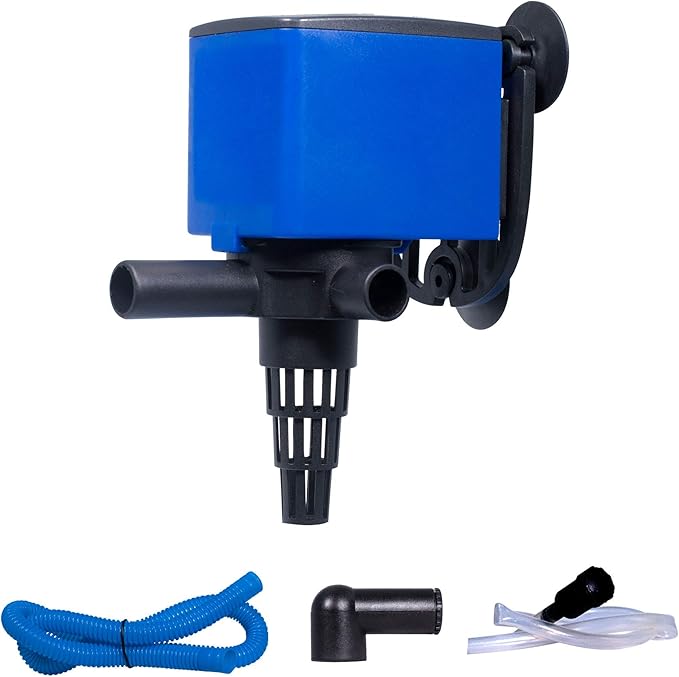 Water Pump 475 GPH Submersible Internal Aquarium Powerhead Water Pump Ultra Quiet for Aquarium,Fish Tank -2 Pack