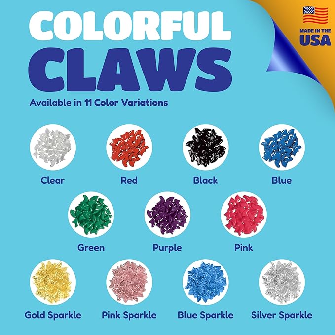 Soft Claws for Cats, Size Large, Color Purple