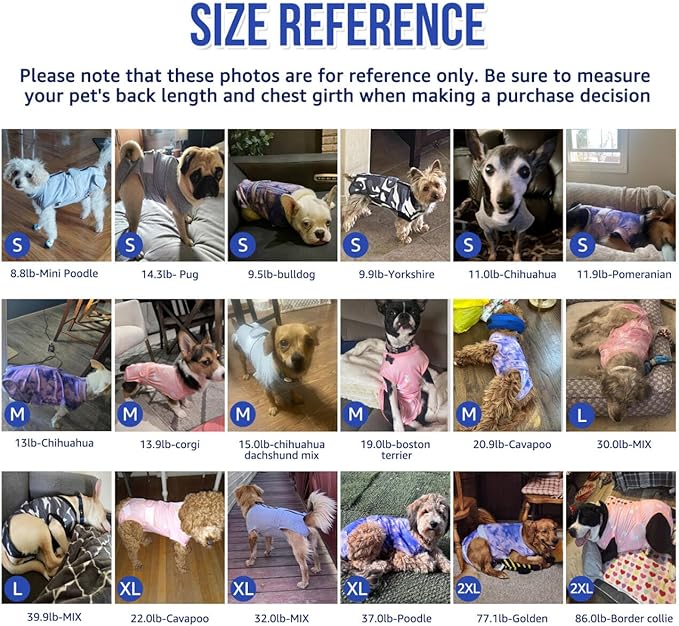 Lukovee Recovery Suit for Dogs, Zipper On Recovery Suit for Female Male Dog, Onesie Abdominal Wounds Cone E-Collar Alternative Prevent Licking Spay Recovery Suit (Small, Purple Tie-dye)