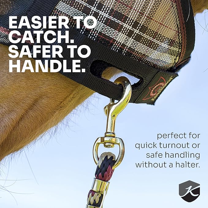 Kensington 90% UV Fly Mask CatchMask UViator - Without Ears & Forelock Freedom Web Trim Size: X.Large Color: 121 Deluxe Black