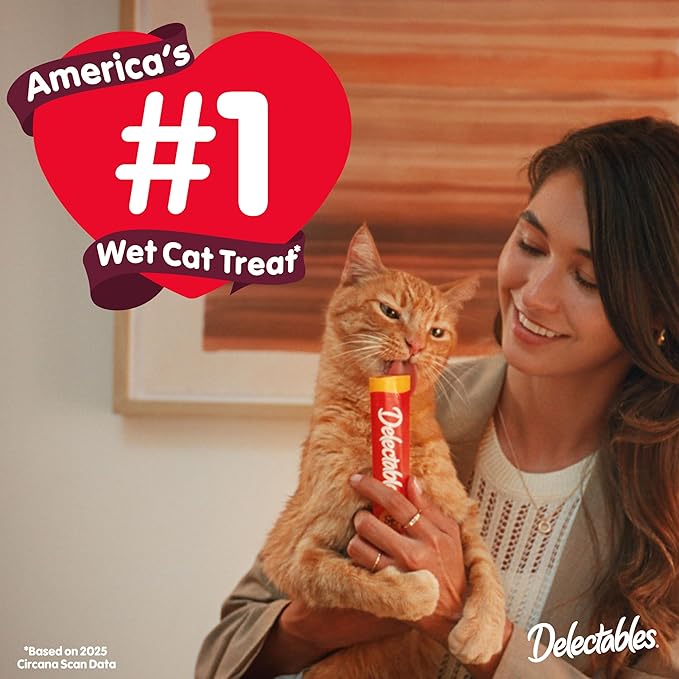 Delectables Squeeze Up Catnip Variety Pack, Creamy Squeezable Puree, Lickable Wet Cat Treats, Grain Free, No Added Fillers, No by-Products, No Added Preservatives, 0.5 Ounces Tube, 20 Tubes Total