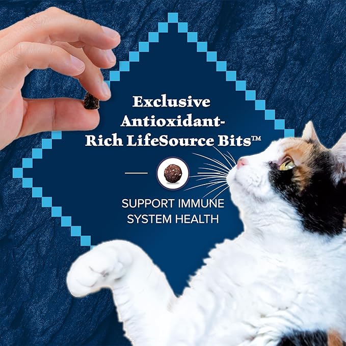 Blue Buffalo Wilderness Natural Mature Dry Cat Food for Cats 7+ Years, High-Protein and Grain-Free Diet, Supports Immune System Health and Energy to Stay Active, Chicken, 5-lb. Bag