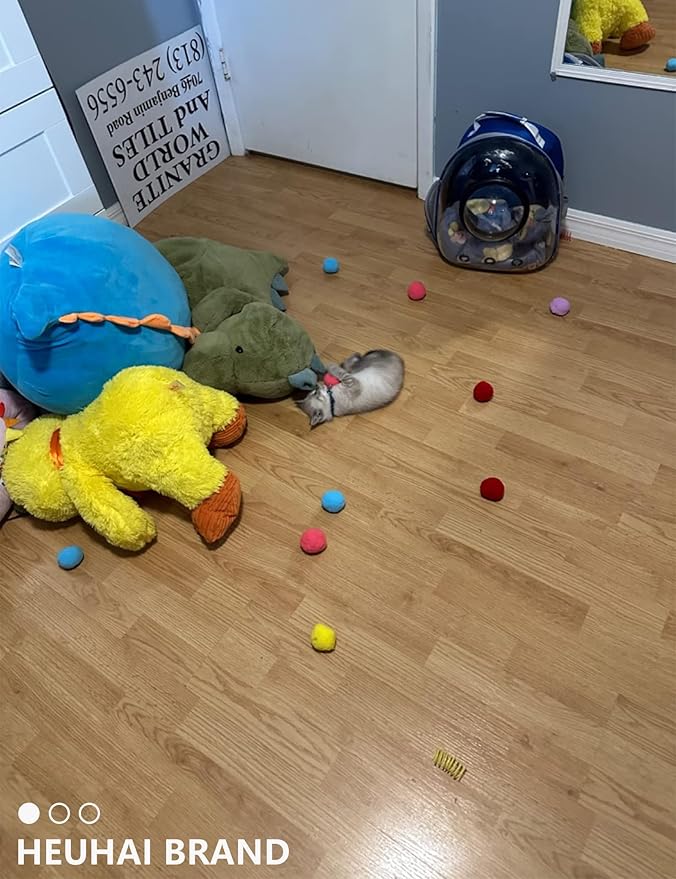 40-Pack Cat Balls – Fun Interactive Toys for Indoor Cats & Kittens (Basic Cat Toy Set)