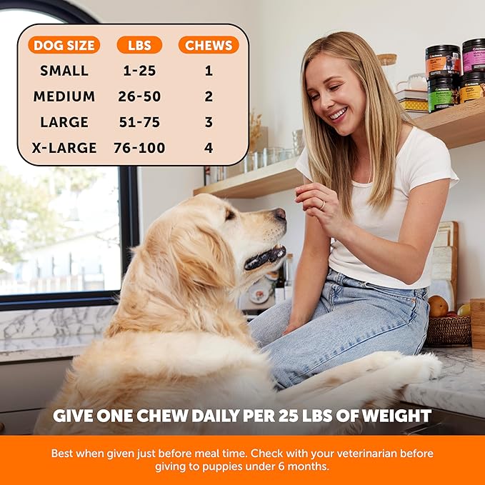 Hip & Joint Health - Glucosamine for Dogs Soft Chews, Joint Supplement for Dogs with Glucosamine Chondroitin, Fish Oil, MSM, Turmeric, Advanced Pet Mobility Support (Bacon 90 Ct)