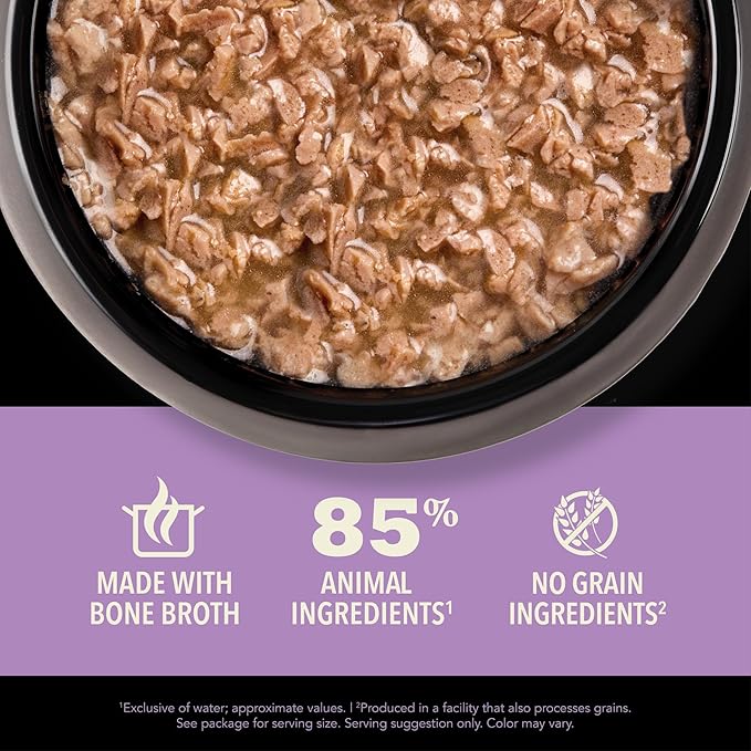 ACANA Chunks in Broth Wet Cat Food Chicken & Salmon Recipe for Kittens 5.5oz Cans (6 Count)