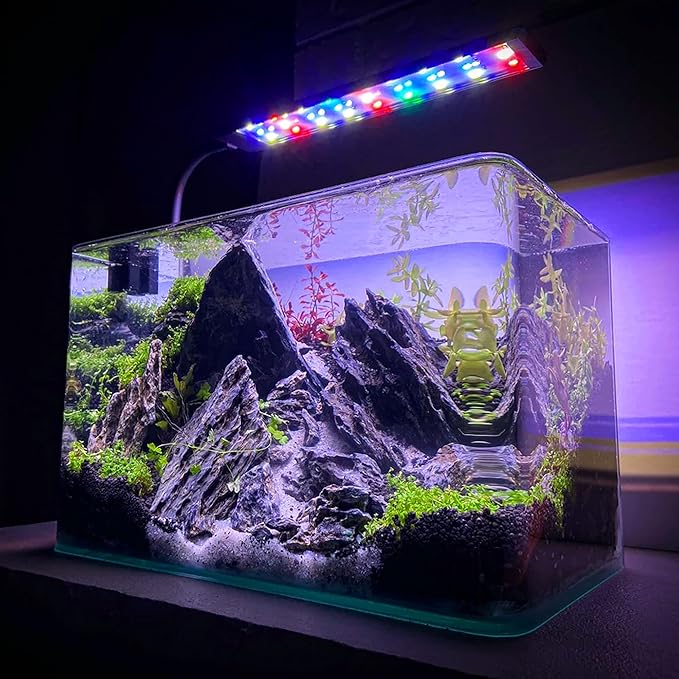 2-4 Inches Natural Seiryu Stone 10 PCS Aquarium Rocks for Aquascaping, Aquarium Landscaping, Terrariums, Fish Tank Decoration, Vivariums, Paludarium, Reptile and Amphibian Enclosures