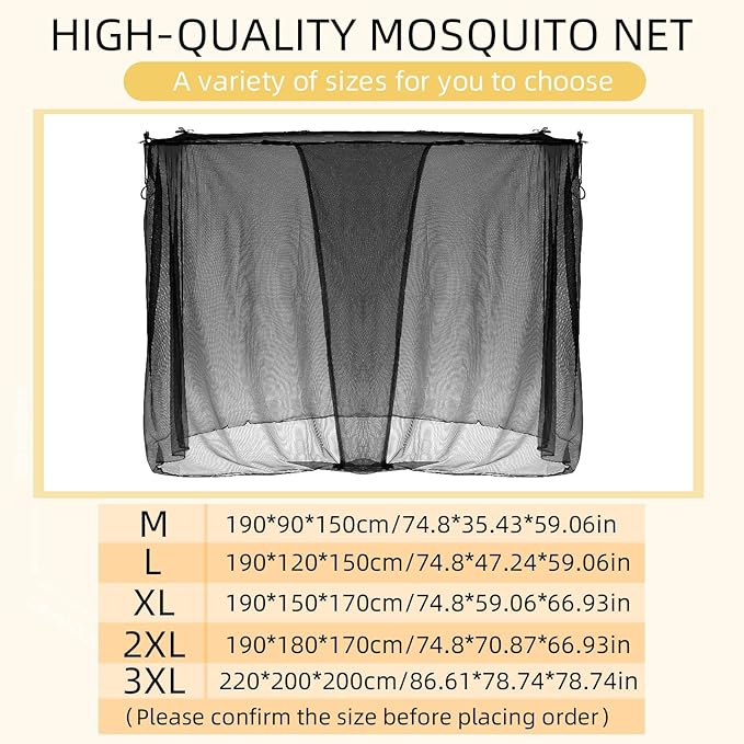 4 Corners Mosquito Net for Mosquiteros para Camas Bed Canopies Netting Bed Drapes Rectangular Mosquito Mesh for Camping Home Outdoor Travel(Black,L79 X W47 X H59 Inch,Opening)