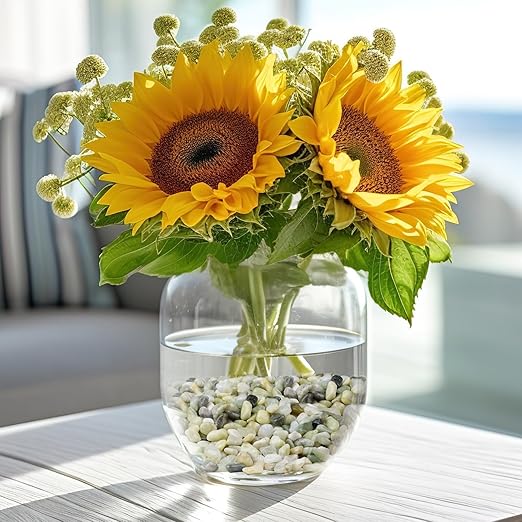 5 lbs Jade Pebbles for Indoor Plants, 3/8" Plant Rocks for Pots Indoor, Decorative Small Stones for Plants, Bamboo,Vase, Succulent, Highly Polished Small River Rocks