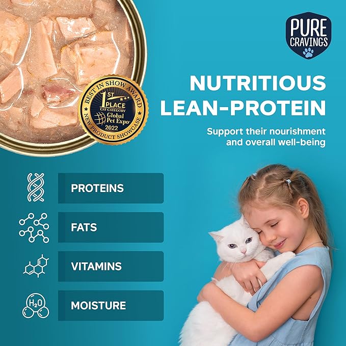 Wet Cat Food Canned Sardines Cutlets in Gravy, Every Catch is Mercury-Tested, Moist Can Fish for Cats, Grain-Free, Protein, Non-GMO, Pack of 12