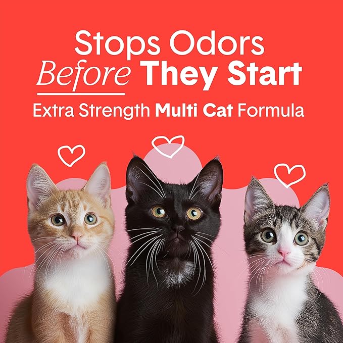Boxie® Extra Strength 35 Day Odour Control Clumping Clay Cat & Kitty Litter 16lb, 99.9% Dust-Free, Probiotic Formula, Long-Lasting, Veterinarian Approved, Easy Scooping for Multi-Cat Homes