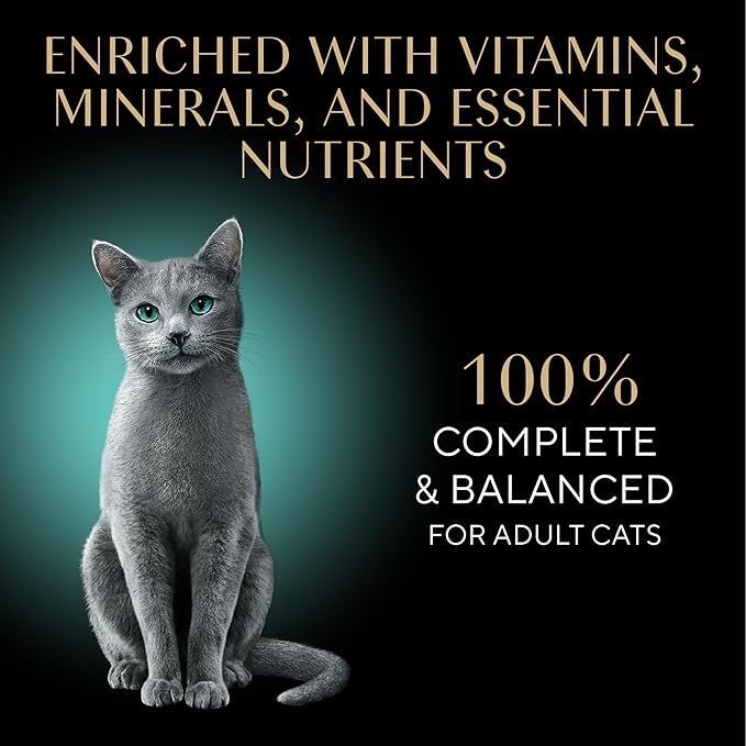 Sheba Perfect Portions Wet Cat Food Cuts in Gravy Variety Pack, Roasted Chicken Entree, with Sustainable Salmon, and Tender Turkey Entree, 2.6 oz. Twin-Pack Trays (24 Count, 48 Servings)