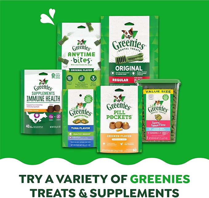 Greenies Weight Management Large Dog Dental Chews Weight Control Dog Treats, 27 oz. Pack (17 Treats)