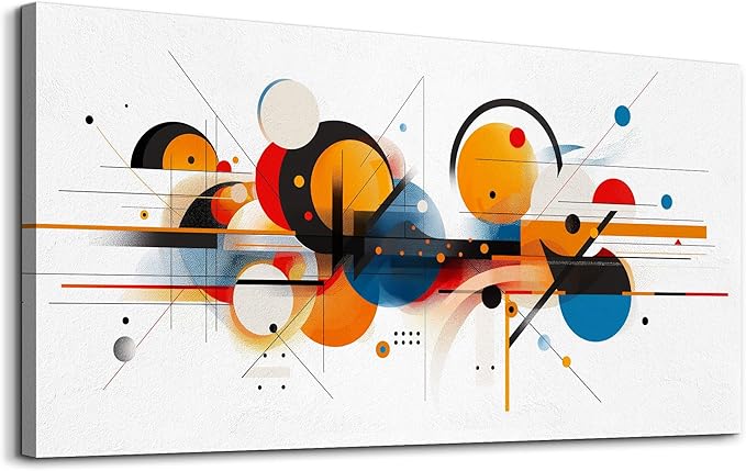 hyidecorart Large Wall Art For Living Room Wall Decorations For Bedroom Line Color Block Abstract Pictures Artwork Hang Pictures For Office Decor Hotel Canvas Prints Art Modern Wall Decoration