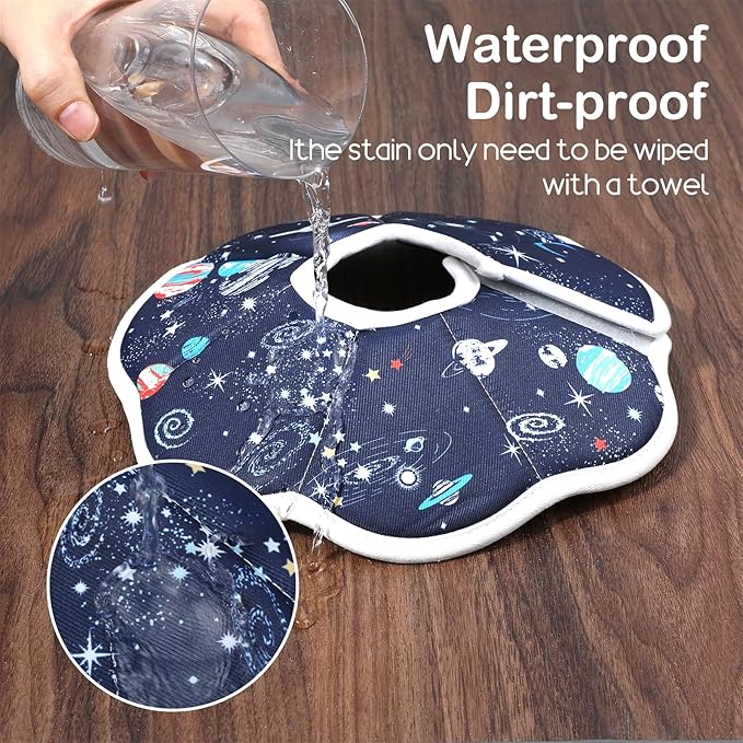 2Pcs Cat Conical Collar Soft Adjustable Cat Collars Water Proof Recovery Collar Prevent Licking Protective Foldable Easy to Eat Drink for Cats Kittens Puppies (Blue S XS)