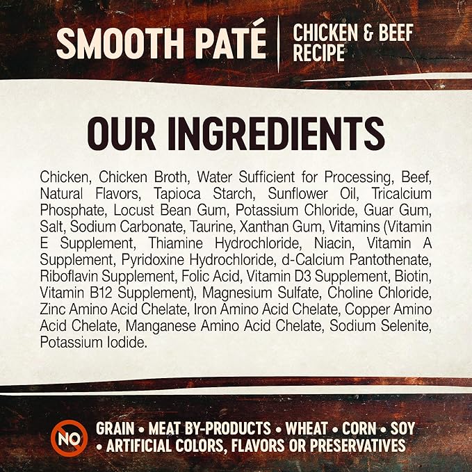 Wellness CORE Tiny Tasters Pate Adult Wet Cat Food, Natural, Protein-Rich, Grain Free, 1.75 Ounce Pouch, 12 Pack (Chicken & Beef)