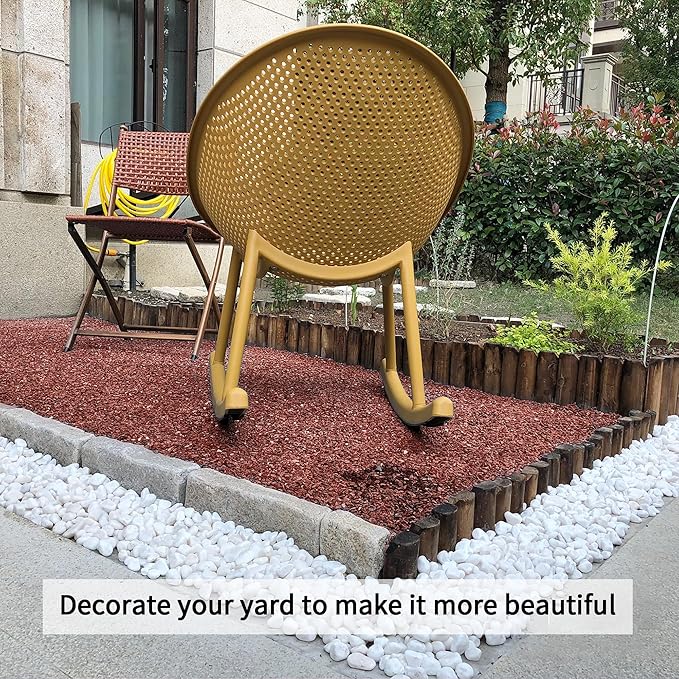 2lb Succulent and Cactus Gravel Pebbles 1/5-3/8 Inch Natural Decorative Polished Stones River Rocks for Plants, Vases, Aquariums, Terrarium and Outdoor Gardening, Rouge Red Color